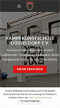 Mobile Screenshot of kampfkunstschule-duesseldorf.de